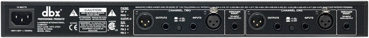 dbx 266xs Professional Audio Compressor/Gate Dynamic Processor