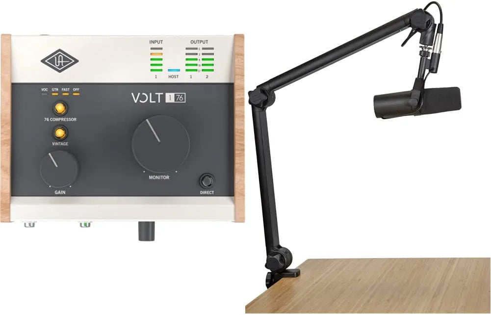 UA Volt 476P USB Audio Interface for recording, podcasting, and streaming with essential audio software, including $400 in UAD plug-ins