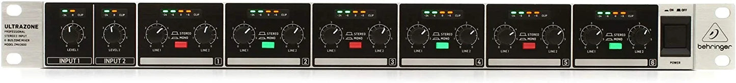 Behringer Ultrazone ZMX2600 Rackmount Zone Mixer