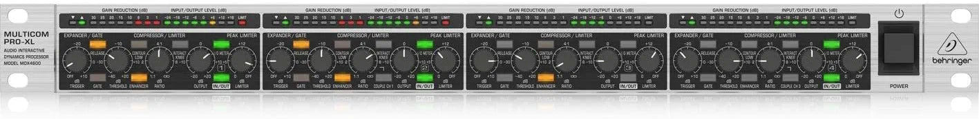 Behringer MDX4600 MULTICOM PRO-XL - 4 Channel Compressor/Limiter and Peak Limiter