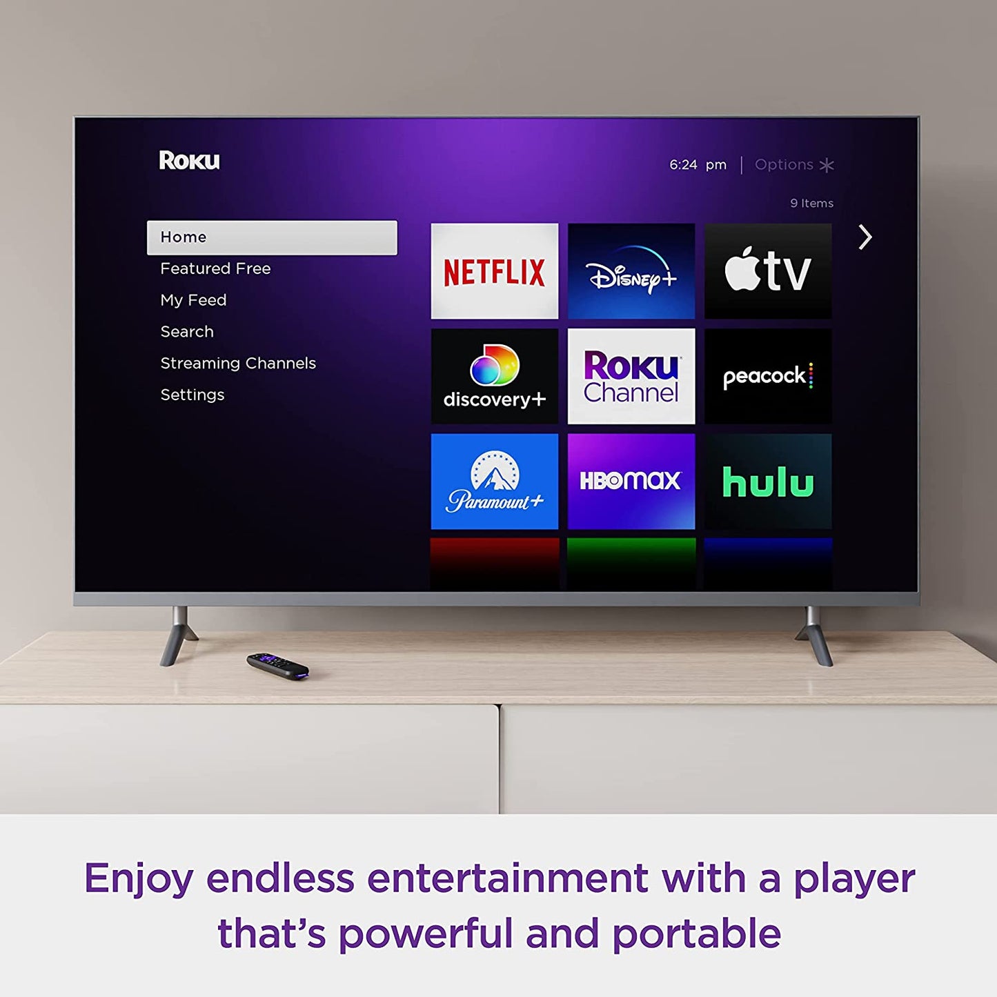 Roku Streaming Stick 4K | Streaming Device 4K/HDR/Dolby Vision with Roku Voice Remote and TV Controls