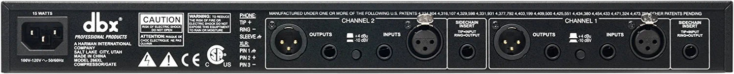 dbx 266xs Professional Audio Compressor/Gate Dynamic Processor