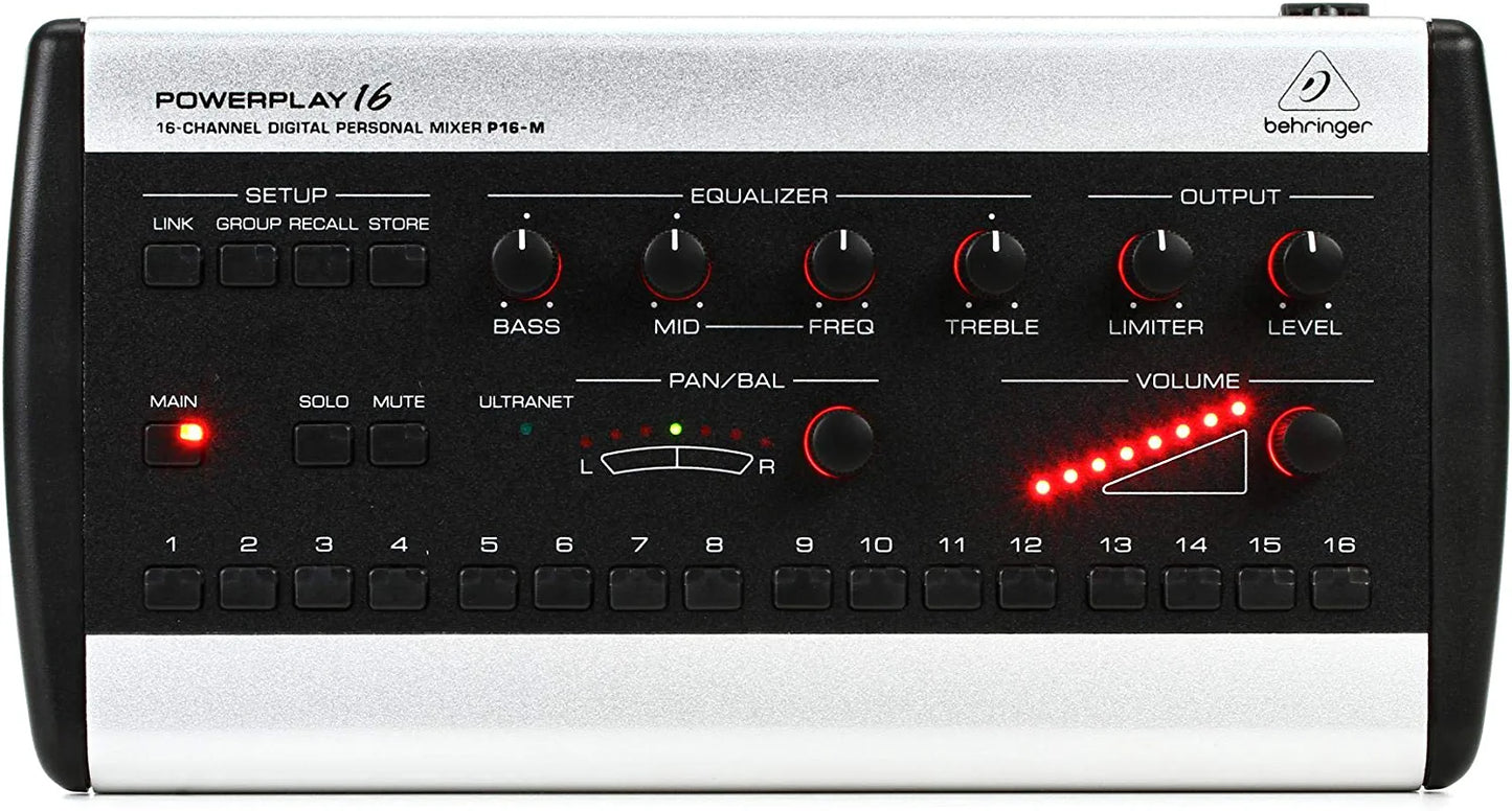 Behringer Powerplay P16-M 16-Channel Digital Personal Mixer