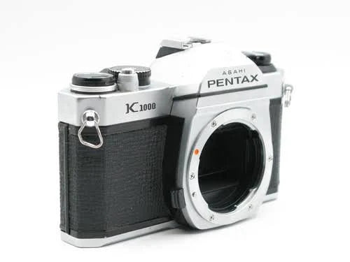 The Pentax K1000 35mm Camera Body chrome