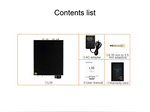 TOPPING [New Version L30 Mini HiFi Amp Audio Hi-Res Headphone Amplifier NFCA Preamplifier (Sliver)