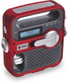 Eton American Red Cross ARCFR360R Solarlink Self-Powered Digital AM/FM/NOAA Radio with Solar Power, Flashlight and Cell Phone Charger (Red)