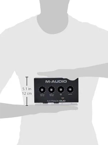 M-Audio M-Track Solo – USB Audio Interface for Recording, Streaming and Podcasting with XLR, Line and DI Inputs, Plus a Software Suite Included