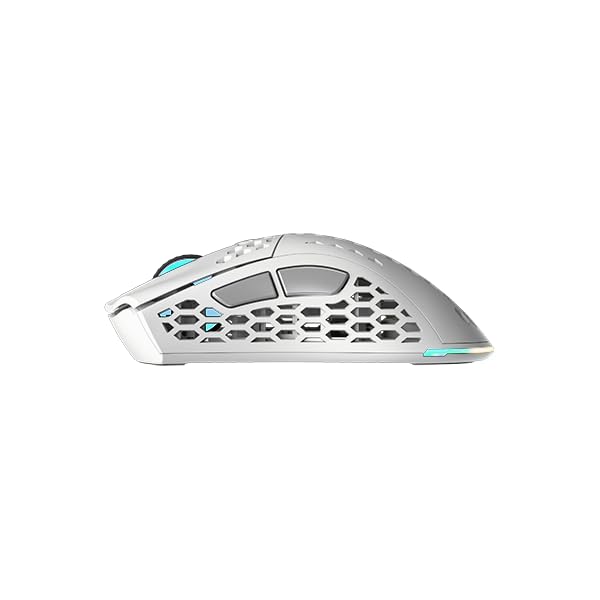 HOF Ace M2 White Wireless Gaming Mouse - Nvidia Reflex - 38000 DPI - ARGB - Ultralight - 6 Programmable Buttons - PixArt Sensor - 1000 Hz Polling Rate - USB-C Charging - Long Life Battery - PC