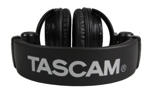 Tascam TH-02 Closed Back Studio Headphones, Black Medium