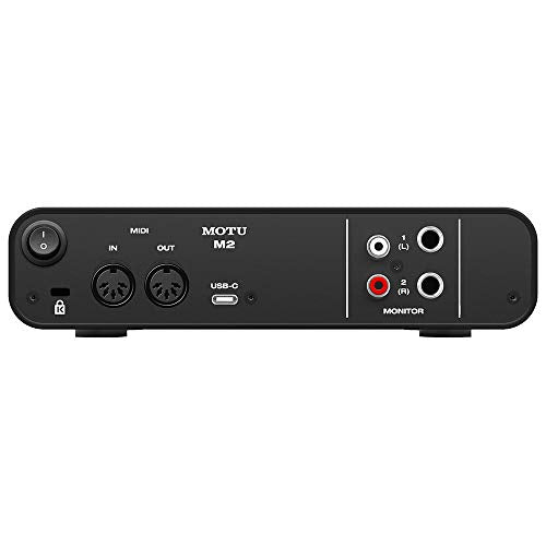 Motu M2 2x2 USB-C Audio Interface with XLR-XLR Cable Bundle