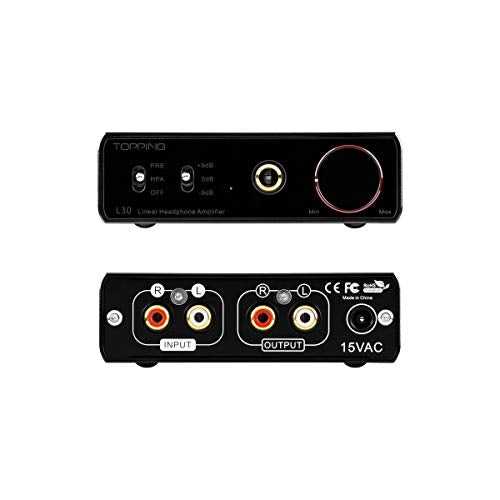 TOPPING [New Version L30 Mini HiFi Amp Audio Hi-Res Headphone Amplifier NFCA Preamplifier (Sliver)