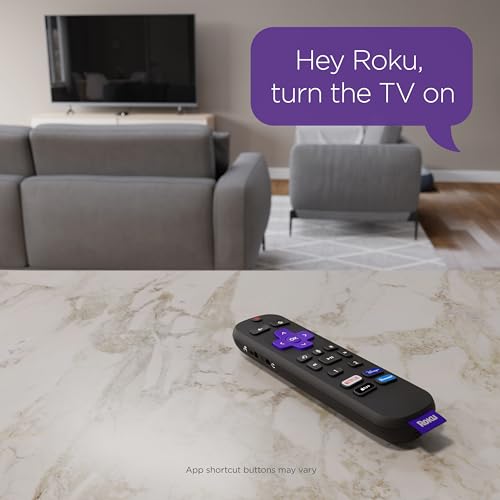 Roku Voice Remote Pro with TV controls | Rechargeable , lost remote finder, private listening , and shortcut buttons for Roku Players, TV, & Streambars