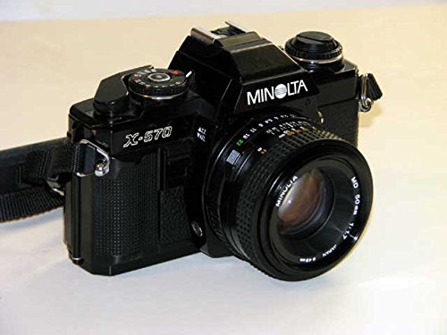 refurbished Minolta X-570 SLR Camera With A 50mm f/1.7 Lens