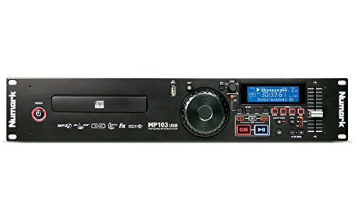 Numark MP103USB | Rackmount USB and CD Player With Dedicated Pitch and Master Tempo Controls, Performance-Driven Inputs / Outputs and Support for CD & MP3CD