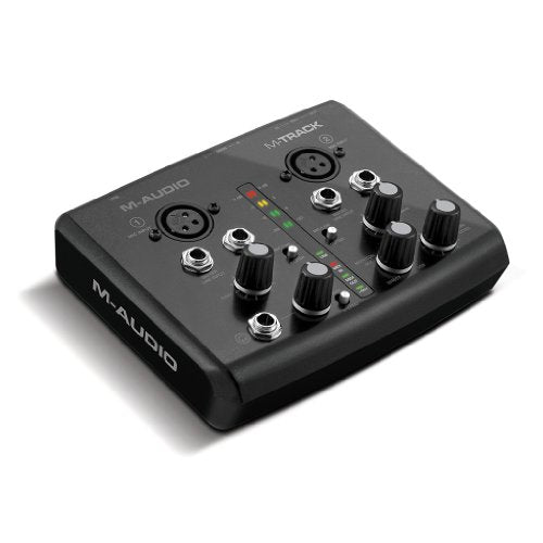 M-Audio M-Track | Two-Channel Portable USB Audio and MIDI Interface (24-bit/48 kHz)