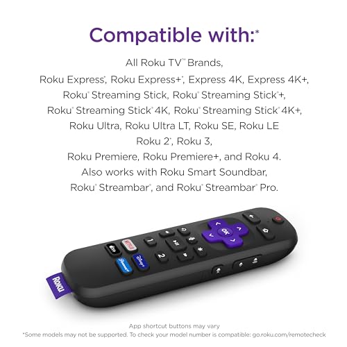 Roku Voice Remote Pro with TV controls | Rechargeable , lost remote finder, private listening , and shortcut buttons for Roku Players, TV, & Streambars