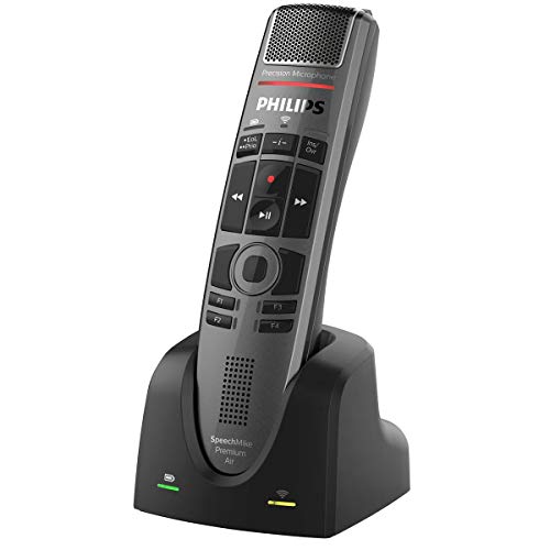 Philips SpeechMike Premium Air Wireless Dictation USB Microphone, Push-Button