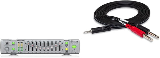 Behringer MINIFBQ FBQ800 Ultra-Compact 9-Band Graphic Equalizer with FBQ