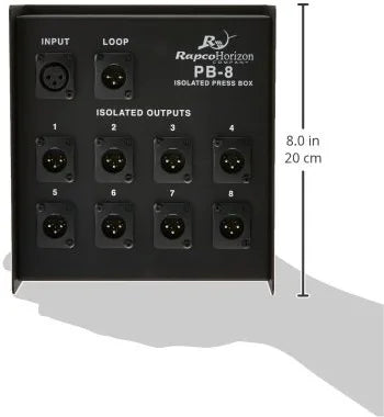 Rapco Horizon PB-8 1-Inout/8-Output Press Box