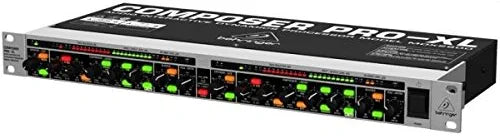 BEHRINGER MDX2600 Interactive Reference-Class 2-Channel Expander/Gate/Compressor/Peak Limiter Silver & Black, Slvr/Blk