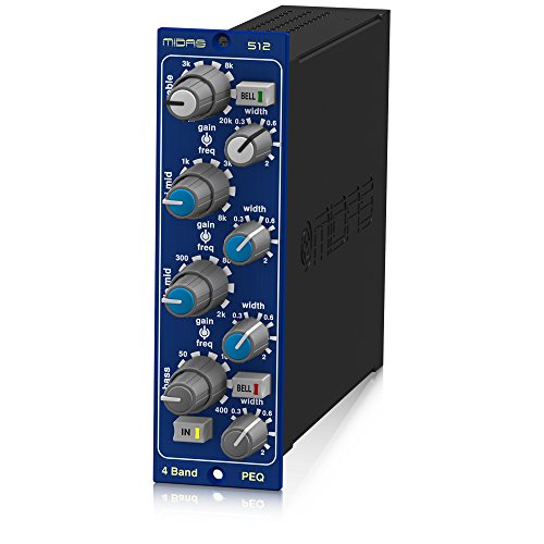 Midas 500 SERIES PARAMETRIC EQUALISER 512 500 Series 4 Band Fully Parametric Equaliser Based on Midas HERITAGE 3000