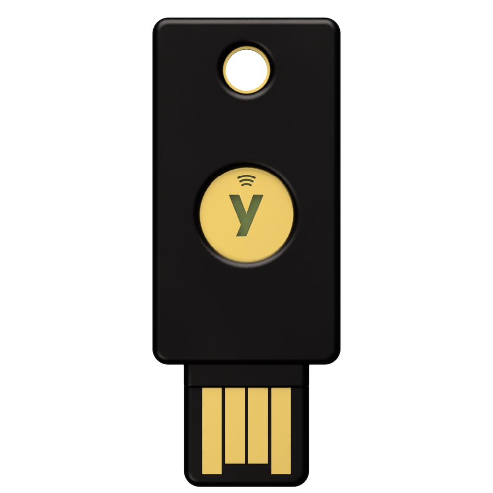 Yubico - YubiKey 5 NFC - Two-Factor authentication (2FA) Security Key, Connect via USB-A or NFC, FIDO Certified - Protect Your Online Accounts