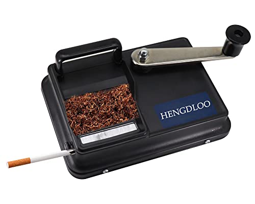 HENGDLOO Cigarette Rolling Machine with Groove Plate, 8 inch Dual-Track Upgrade Cigarette Machine, Suitable for 8.0 MM Diameter Size Cigarette Paper Tube