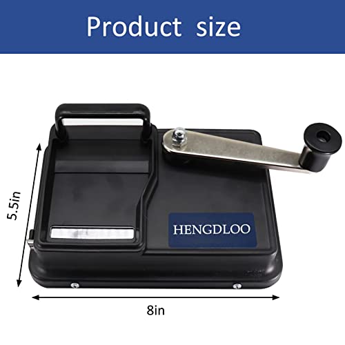 HENGDLOO Cigarette Rolling Machine with Groove Plate, 8 inch Dual-Track Upgrade Cigarette Machine, Suitable for 8.0 MM Diameter Size Cigarette Paper Tube