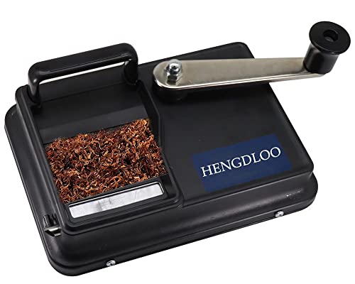 HENGDLOO Cigarette Rolling Machine with Groove Plate, 8 inch Dual-Track Upgrade Cigarette Machine, Suitable for 8.0 MM Diameter Size Cigarette Paper Tube