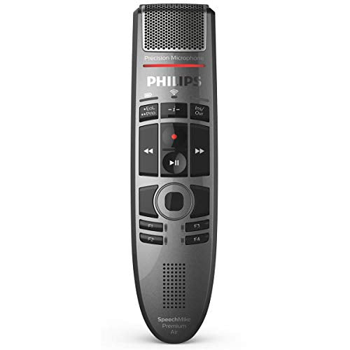 Philips SpeechMike Premium Air Wireless Dictation USB Microphone, Push-Button