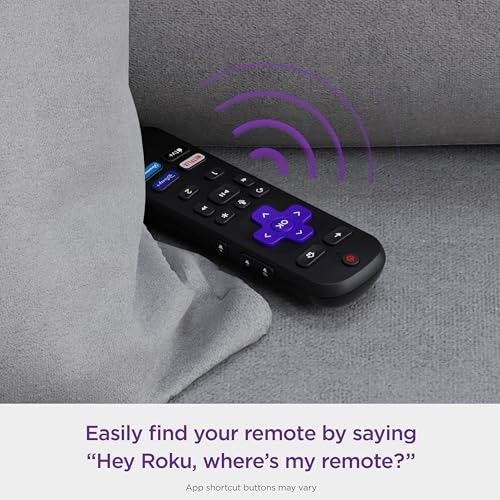 Roku Voice Remote Pro with TV controls | Rechargeable , lost remote finder, private listening , and shortcut buttons for Roku Players, TV, & Streambars