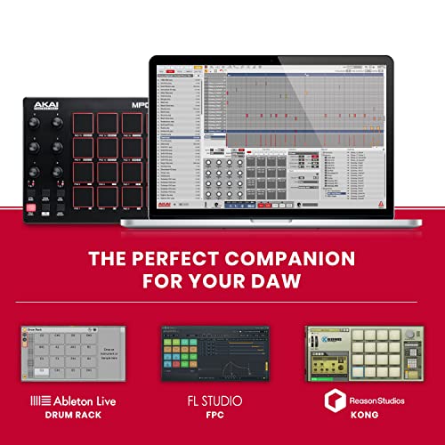 AKAI Professional MPD218 - USB MIDI Controller with 16 MPC Drum Pads, 6 Assignable Knobs, Note Repeat & Full Level Buttons and Production Software