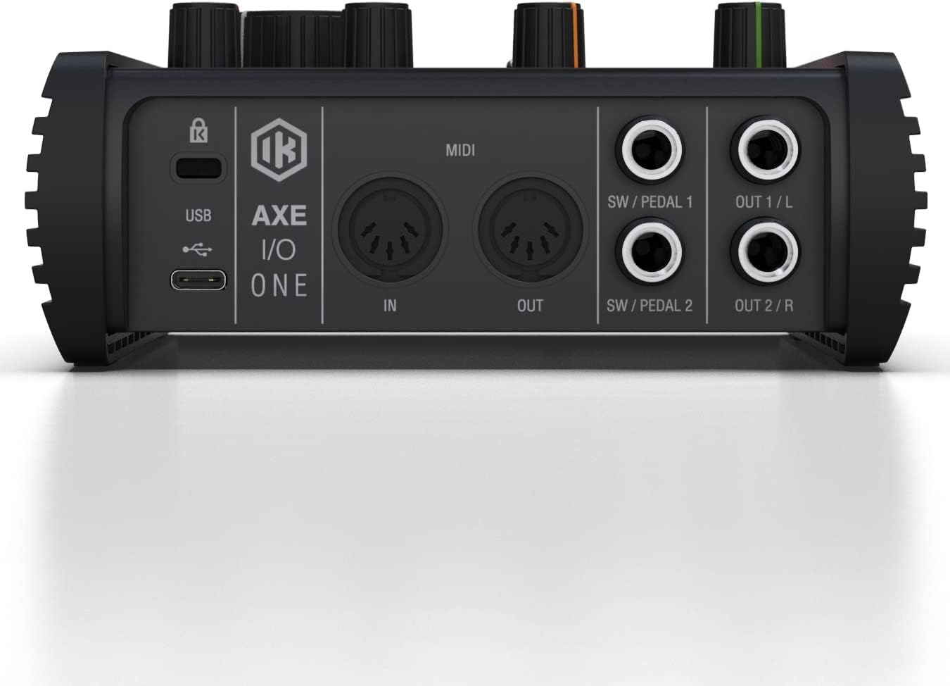 IK Multimedia AXE I/O One - Professional USB Audio Interface with Z-TONE advanced guitar tone shaping, AmpliTube and TONEX software included, high-resolution recording studio equipment