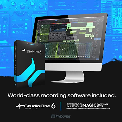 PreSonus Studio 26c 2x4, 192 kHz, USB Audio Interface with Studio One Artist and Ableton Live Lite DAW Recording Software