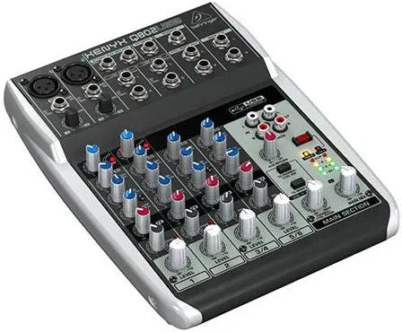 Behringer Q802USB Premium 8-Input Mixer with XENYX Mic Preamps