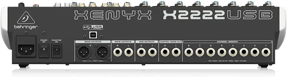 Behringer Xenyx X2222USB Mixer with USB and Effects