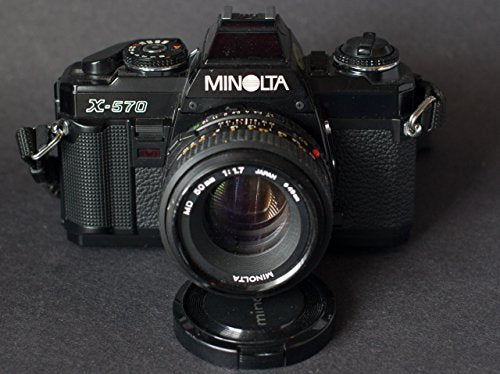 refurbished Minolta X-570 SLR Camera With A 50mm f/1.7 Lens