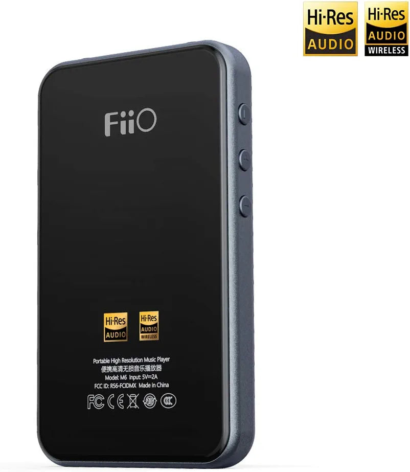 FiiO M6(Titanium) Hi-Res Lossless MP3 Music Player with HiFi Bluetooth aptX HD/LDAC, USB Audio/DAC,DSD/Tidal/Spotify Support and WiFi/Air Play Full Touch Screen