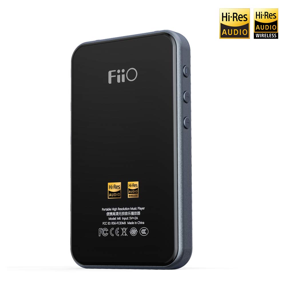 FiiO M6(Titanium) Hi-Res Lossless MP3 Music Player with HiFi Bluetooth aptX HD/LDAC, USB Audio/DAC,DSD/Tidal/Spotify Support and WiFi/Air Play Full Touch Screen