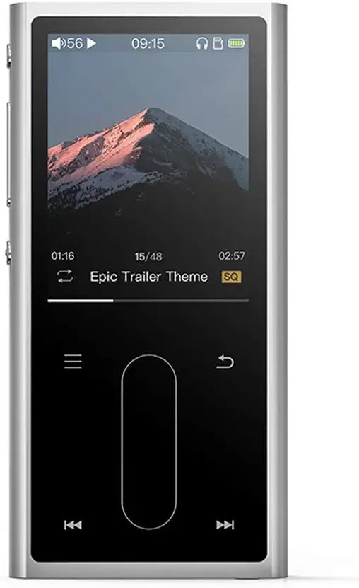 FiiO M3K HiFi MP3 Player with Digital Voice Recorder,24 Hours Playback and Expandable Up to 512GB with Independent Lock & Volume Control,Silver