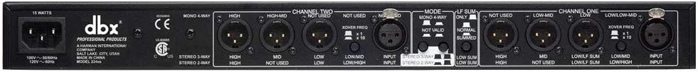 dbx 234xs Stereo 2/3 Way, Mono 4-Way Crossover with Microfiber and Free EverythingMusic 1 Year Extended Warranty