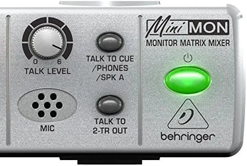 Behringer MINIMON MON800 Ultra-Compact Stereo Monitor Matrix Mixer with Talkback Mic