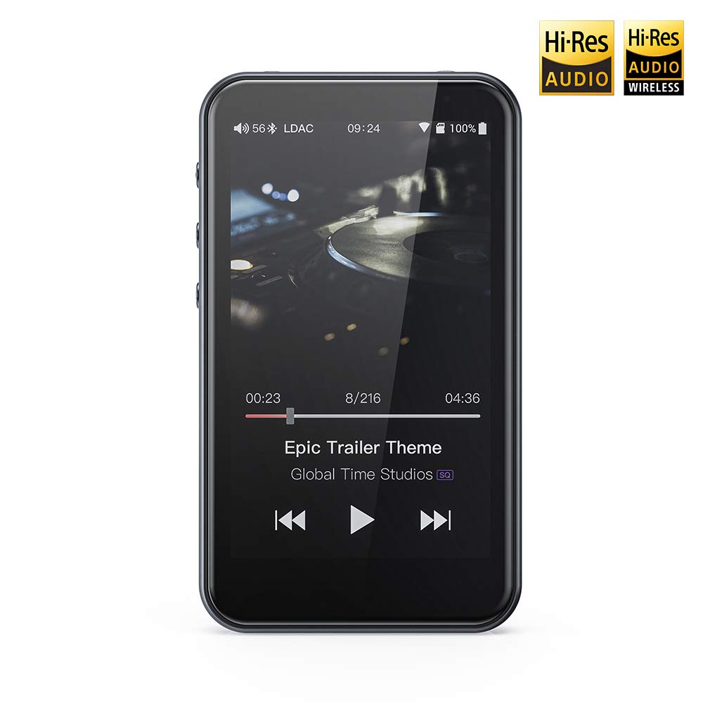 FiiO M6(Titanium) Hi-Res Lossless MP3 Music Player with HiFi Bluetooth aptX HD/LDAC, USB Audio/DAC,DSD/Tidal/Spotify Support and WiFi/Air Play Full Touch Screen