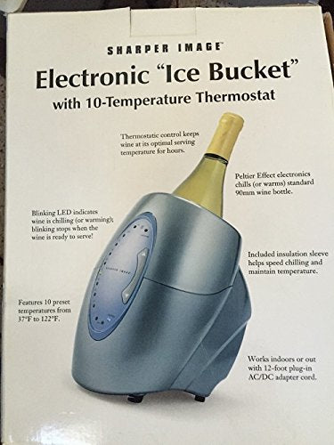 Sharper Image Wine Bottle Cooler - Chiller - Warmer - Ice Bucket