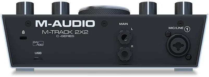 M Audio M Track 2X2 | 2 In / 2 Out 24/192 USB Audio Interface