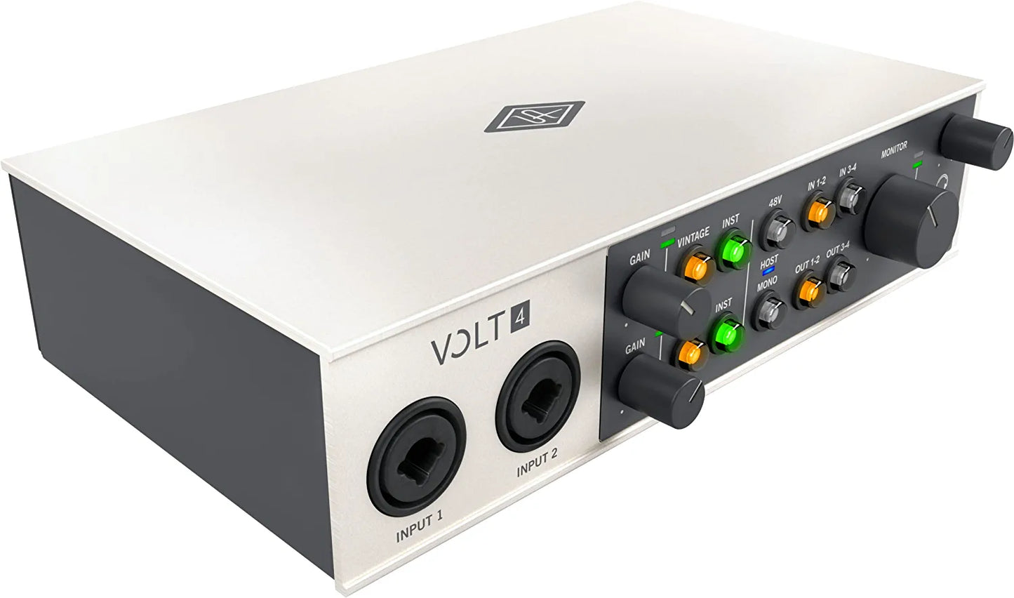 UA Volt 476P USB Audio Interface for recording, podcasting, and streaming with essential audio software, including $400 in UAD plug-ins