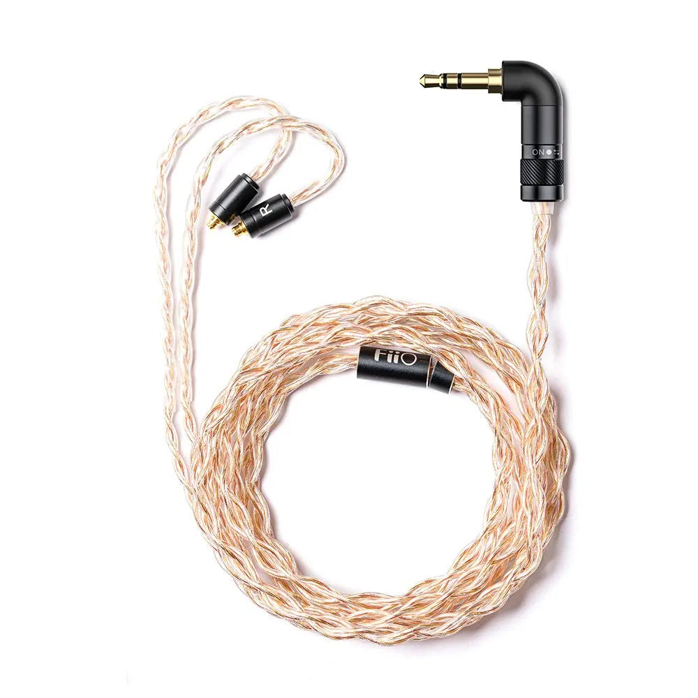 FiiO LC-RE Upgrade/Replacement Cable Gold,Copper and Silver Wires,swappable Plug Headphone Cable 240 Wires (mmcx)