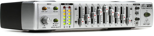 Behringer MINIFBQ FBQ800 Ultra-Compact 9-Band Graphic Equalizer with FBQ