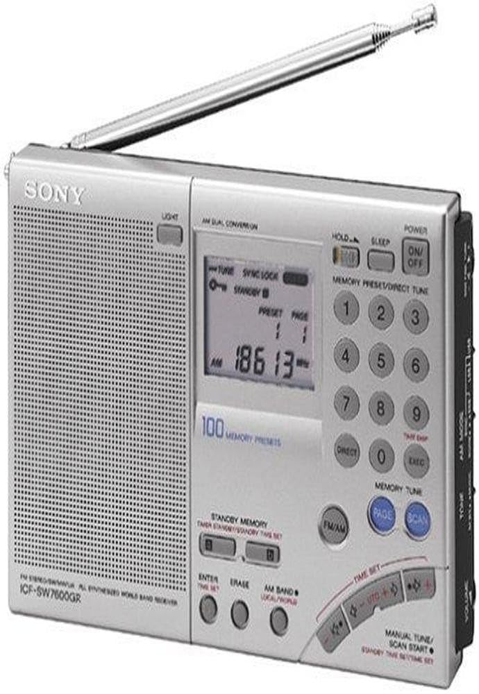 Sony ICF-SW7600GR AM/FM Shortwave World Band Receiver with Single Side Band Reception