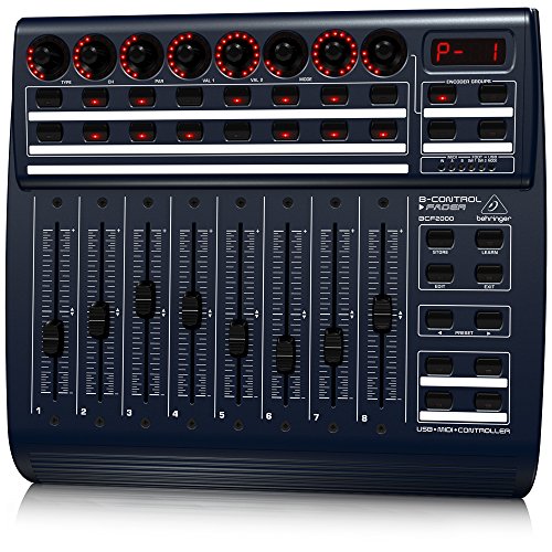 Behringer B-CONTROL FADER BCF2000 Total-Recall USB/MIDI Controller with 8 Motorized Faders